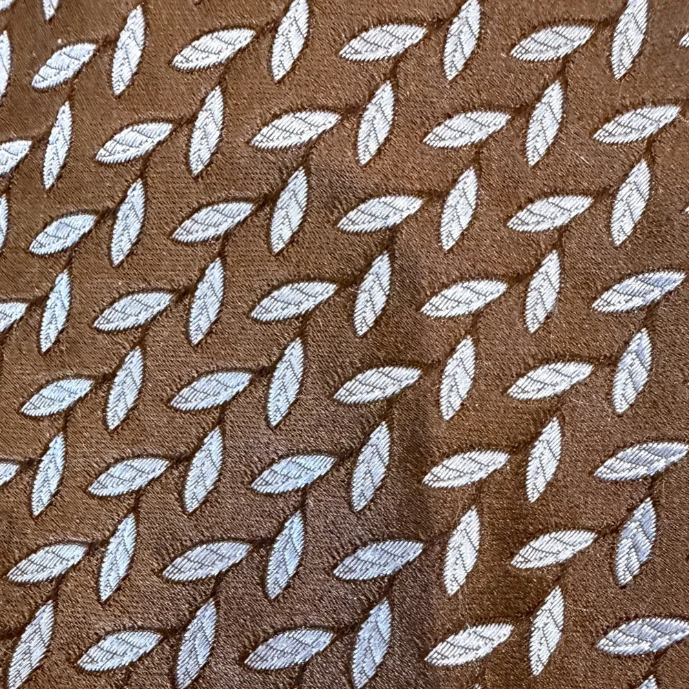 Alfred Dunhill blue and brown silk neck tie
